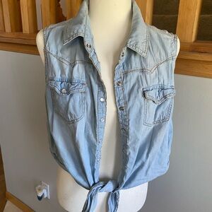 Highway Jeans Light Blue Denim Top